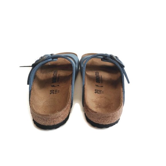 Birkenstock Arizona Birkibuc Sandals Kids Size US C 12 EU 30 Blue NARROW - Picture 8 of 10